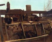 阿尔伯特 比尔施塔特 : Wharf Scene